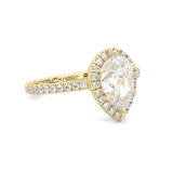 The Fair Twist Moissanite Engagement Ring ( Yellow Gold )