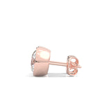 The Lavish Vow Moissanite Earrings Rose Gold