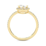 The Fair Twist Moissanite Engagement Ring ( Yellow Gold )