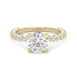 The Impossible Star Moissanite Engagement Ring ( Yellow Gold )