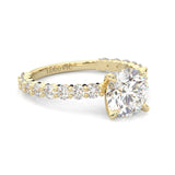 The Impossible Star Moissanite Engagement Ring ( Yellow Gold )