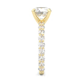 The Impossible Star Moissanite Engagement Ring ( Yellow Gold )