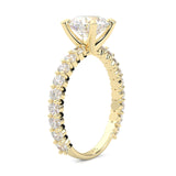 The Impossible Star Moissanite Engagement Ring ( Yellow Gold )