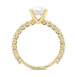 The Impossible Star Moissanite Engagement Ring ( Yellow Gold )