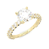 The Impossible Star Moissanite Engagement Ring ( Yellow Gold )