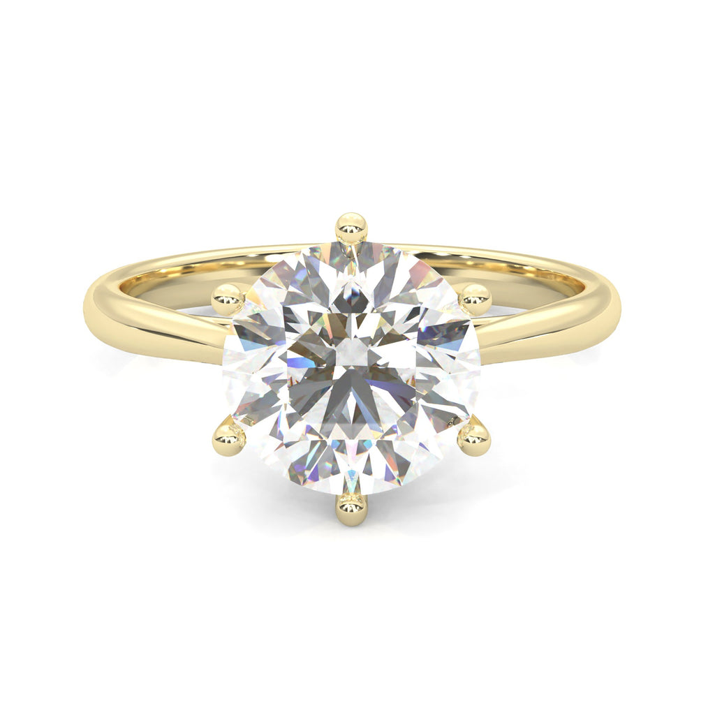 Ludovic Moissanite Ring™ Yellow Gold