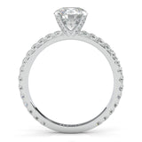 The Brilliant Teardrop Ring Moissanite Engagement Ring