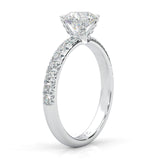 The Precious Vow Pin Moissanite Engagement Ring (5ct) (14k Solid Gold)