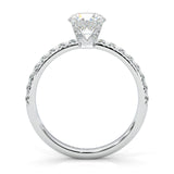 The Precious Vow Pin Moissanite Engagement Ring (5ct) (14k Solid Gold)