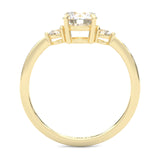 la Tiare Magnifique Moissanite Engagement Ring ( Yellow Gold 14K )