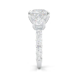 Supernova III - Ludovic Moissanite Ring (10-Carat Main Stone) (14k Solid Gold)
