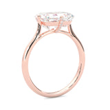 The Elara Moissanite Engagement Ring ( Rose Gold 14k )