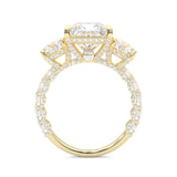 Supernova III - Ludovic Moissanite Ring (10-Carat Main Stone) (Yellow 14k Solid Gold)