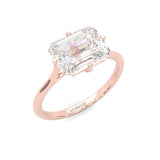 The Elara Moissanite Engagement Ring ( Rose Gold 14k )
