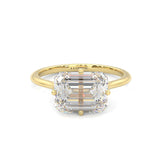 The Elara Moissanite Engagement Ring  ( Yellow Gold 14k )