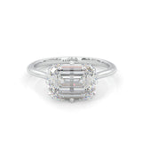 The Elara Moissanite Engagement Ring (14k Solid Gold)