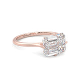 The Elara Moissanite Engagement Ring ( Rose Gold 14k )