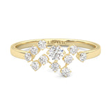 The Quiet Blessing Moissanite Engagement Ring ( Yellow Gold )