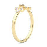 The Quiet Blessing Moissanite Engagement Ring ( Yellow Gold )