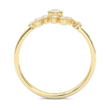 The Quiet Blessing Moissanite Engagement Ring ( Yellow Gold )