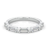 la Tiare Illustre Moissanite Wedding Band