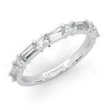 la Tiare Illustre Moissanite Wedding Band