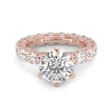 Supernova II - Ludovic Moissanite Ring (3-Carat Main Stone) ( Rose Gold 14K )