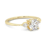 The Luminous Moissanite Wedding Set ( Yellow Gold )