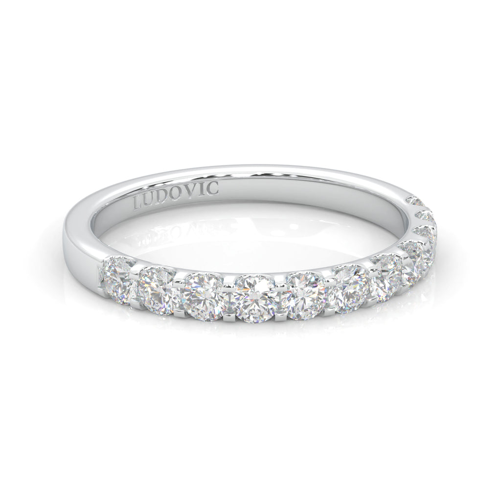 Classic Three-Stone Wedding Set