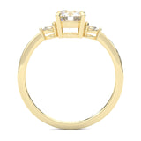 The Luminous Moissanite Wedding Set ( Yellow Gold )