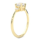 The Luminous Moissanite Wedding Set ( Yellow Gold )