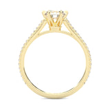 The Luminous II Moissanite Engagement Ring ( Yellow Gold )