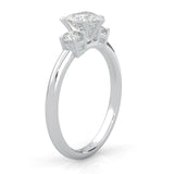 Ludovic Heart Shape Center Engagement Ring  ( Simple Designs Large Stones )