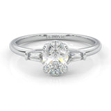 l'Ornament de Paix Moissanite Engagement Ring (14k Solid Gold)