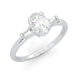 l'Ornament de Paix Moissanite Engagement Ring (14k Solid Gold)