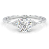 la Tiare Magnifique Moissanite Engagement Ring (14k Solid Gold)