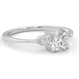 la Tiare Magnifique Moissanite Engagement Ring (14k Solid Gold)