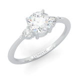 la Tiare Magnifique Moissanite Engagement Ring (14k Solid Gold)