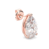 Pear Stud Earrings  ( Rose Gold 14k )