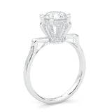 le Collier Lunaire Moissanite Engagement Ring (14k Solid Gold)