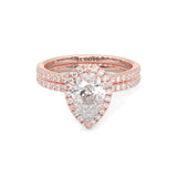 The Fair Twist Moissanite Wedding Set (Rose Gold )