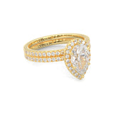 The Fair Twist Moissanite Wedding Set ( Yellow Gold )