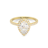 The Fair Twist Moissanite Wedding Set ( Yellow Gold )