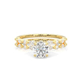 Ludovic Art Style Wedding Set ( Yellow Gold )