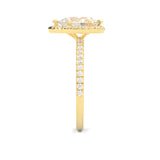 The Fair Twist Moissanite Wedding Set ( Yellow Gold )
