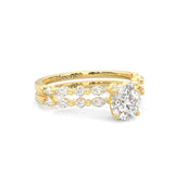 Ludovic Art Style Wedding Set ( Yellow Gold )