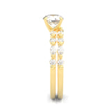 Ludovic Art Style Wedding Set ( Yellow Gold )