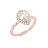 The Fair Twist Moissanite Wedding Set (Rose Gold )