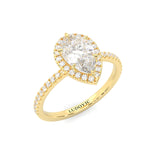The Fair Twist Moissanite Wedding Set ( Yellow Gold )