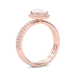 The Fair Twist Moissanite Wedding Set (Rose Gold )